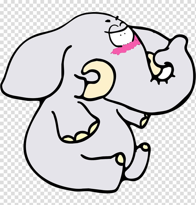 Cartoon CSDN, Cartoon baby elephant transparent background PNG clipart