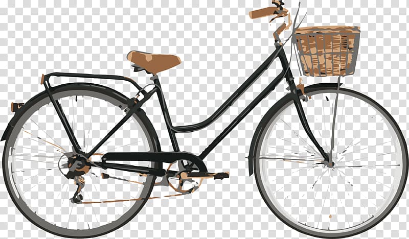 black step-through bicycle , Bicycle Cycling Retro style Reid Cycles Mountain bike, Retro Vintage Bike transparent background PNG clipart