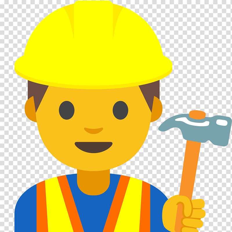Emoji Laborer Construction worker Architectural engineering Meaning, Construction worker transparent background PNG clipart