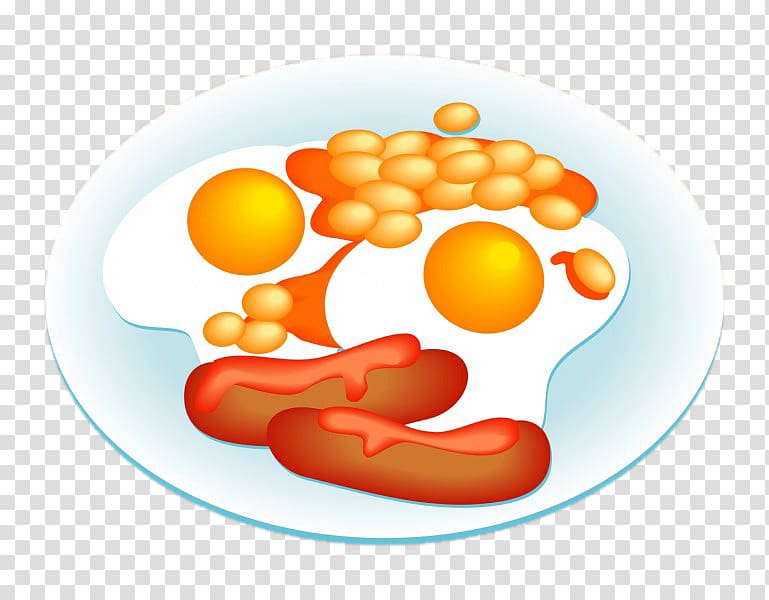 Breakfast Cartoon Food, Hand drawn Breakfast transparent background PNG clipart