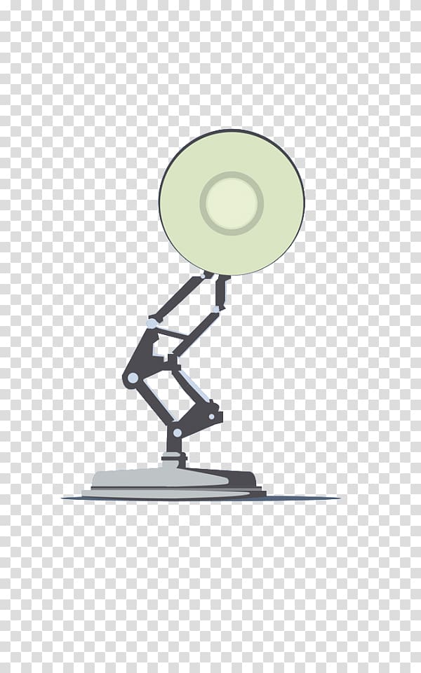 gray desk lamp illustration, Pixar Luxo Jr. Lamp Logo, pixar transparent background PNG clipart