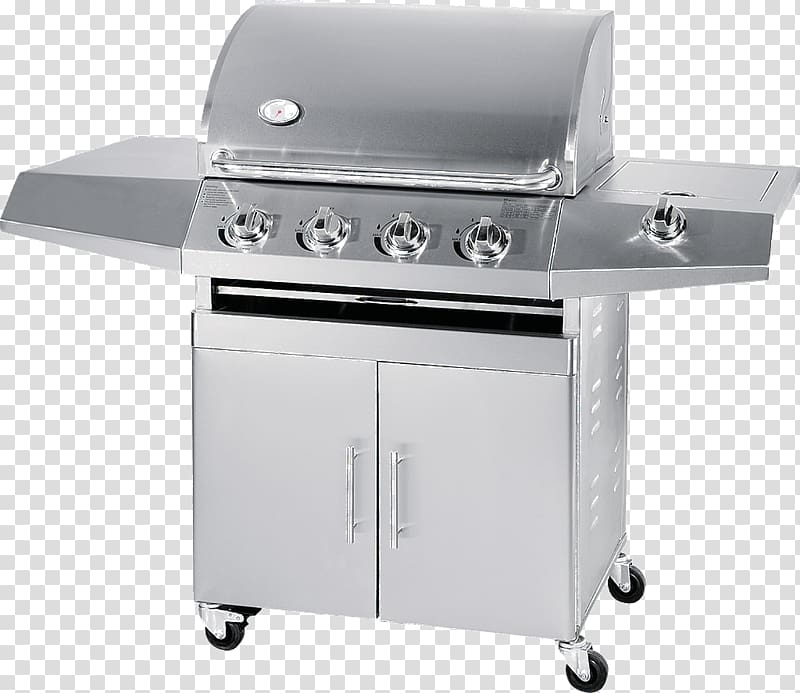 gray gas grill illustration, Grill Bbq Silver transparent background PNG clipart