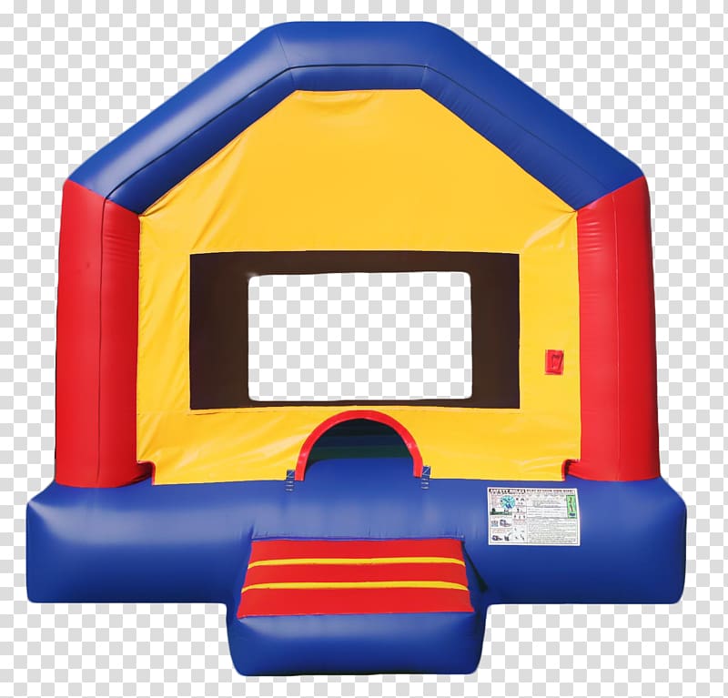 Inflatable Bouncers House Playground slide Renting, house transparent background PNG clipart