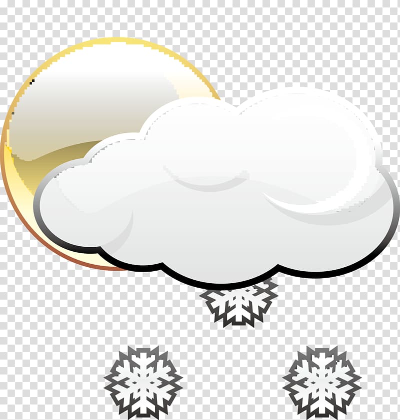 Weather Rain and snow mixed Cloud Icon, Snowy weather icon transparent background PNG clipart