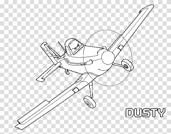 Dusty Crophopper Airplane Line art Drawing Coloring book, dusty crop hopper transparent background PNG clipart