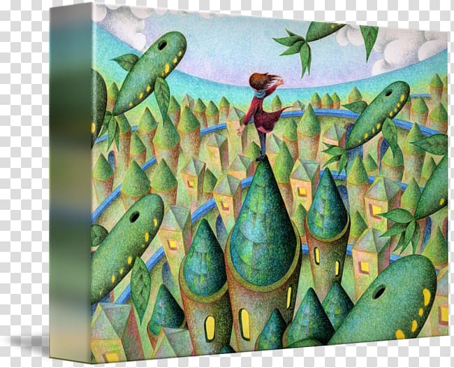 Fauna Organism Fantasy, green city transparent background PNG clipart