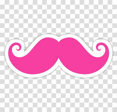 Handlebar moustache Sticker Bicycle Handlebars , moustache transparent background PNG clipart