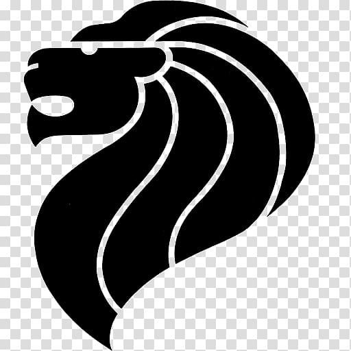 Lion head symbol of Singapore Flag of Singapore Merlion National symbol, @symbol transparent background PNG clipart