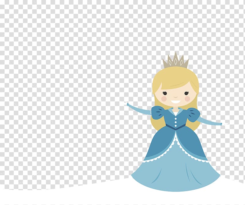 Dress Skirt Princess line, A little girl with a flat illustrations in a princess dress transparent background PNG clipart