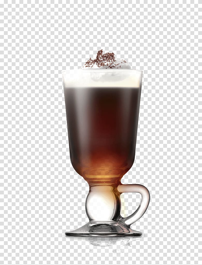 Irish coffee Baileys Irish Cream Cocktail Liqueur coffee Irish cuisine, drink coffee transparent background PNG clipart