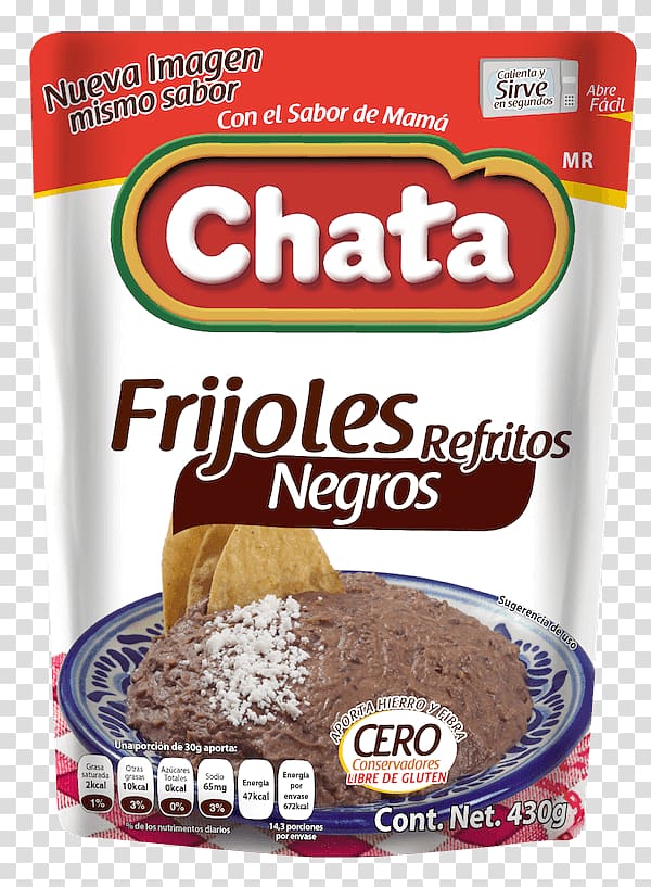 Refried beans Chilorio Mexican cuisine Frijoles negros Cochinita pibil, meat transparent background PNG clipart