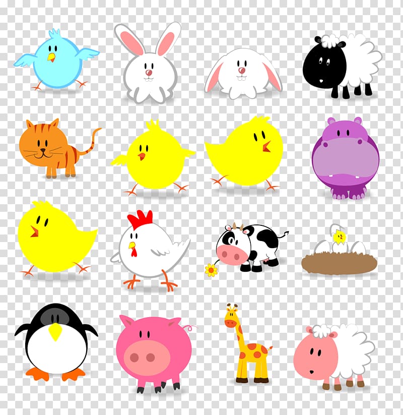 Animal Icon, Cute little animals icon. transparent background PNG clipart