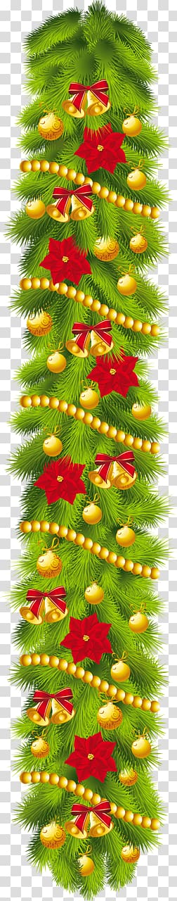Christmas decoration Garland Wreath , Garland transparent background PNG clipart