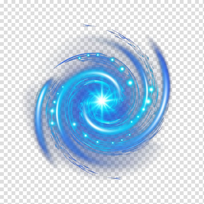 hand painted blue spiral galaxy transparent background PNG clipart