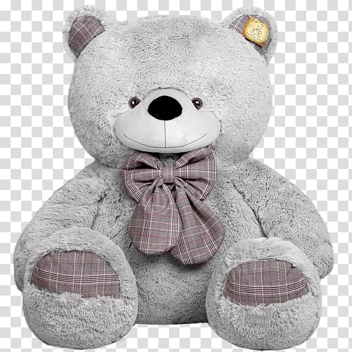 Teddy bear Stuffed Animals & Cuddly Toys Grey, bear transparent background PNG clipart