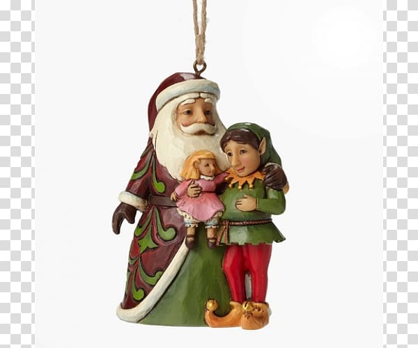 Christmas ornament Santa Claus Figurine Elf, festive poster material transparent background PNG clipart