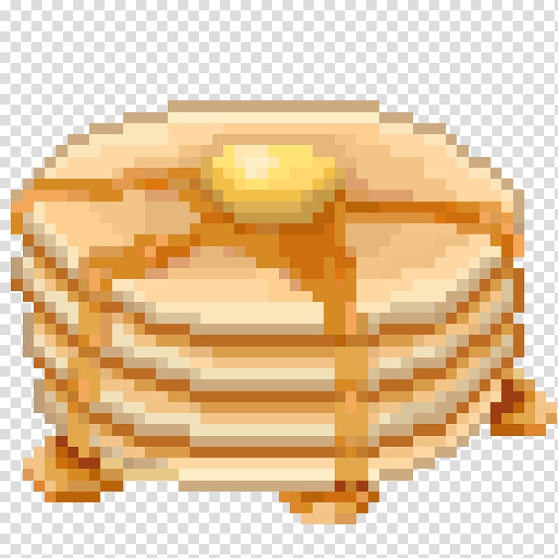 Pancake Buttermilk Pixel art Maple syrup, pancake transparent background PNG clipart