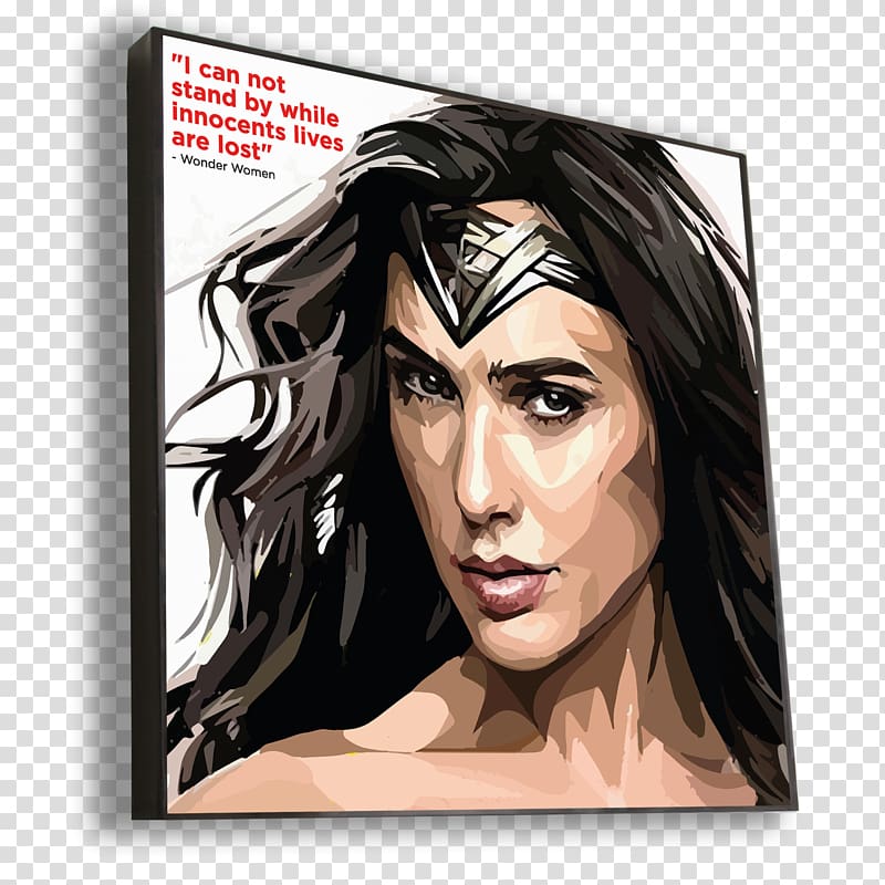 Wonder Woman Gal Gadot Pop art Painting, MULHER MARAVILHA transparent background PNG clipart