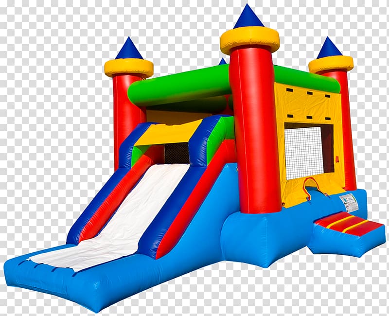 Inflatable Bouncers Castle Child Party, Castle transparent background PNG clipart