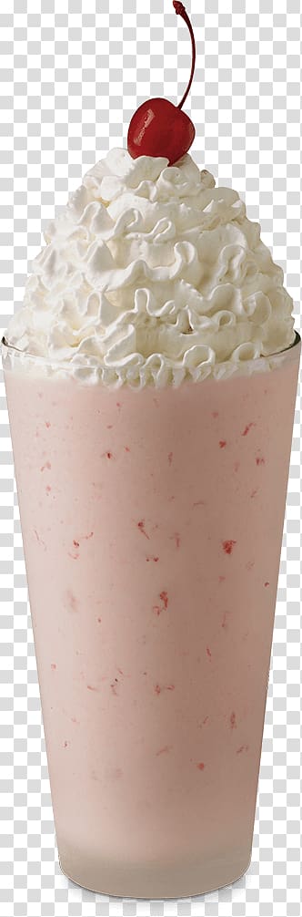 Milkshake Smoothie Cream Strawberry, milk transparent background PNG clipart