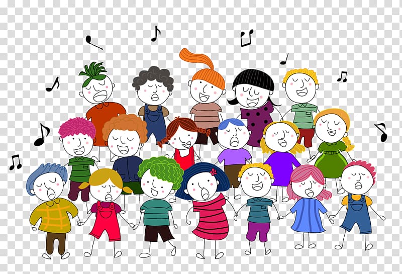 graphics Choir , singing transparent background PNG clipart