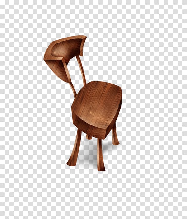 Table Chair Wood , Cartoon small wooden chair transparent background PNG clipart
