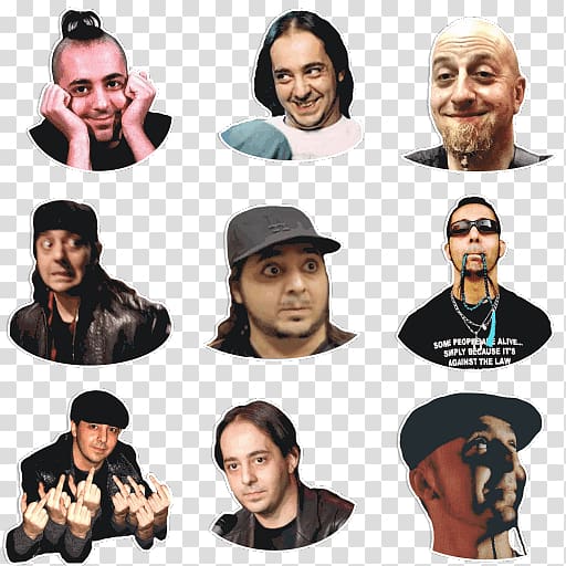 Sacha Baron Cohen Telegram Sticker Music System Of A Down, soad transparent background PNG clipart