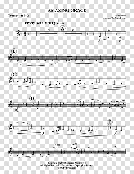 Sheet Music I Surrender Alto saxophone, amazing grace transparent background PNG clipart