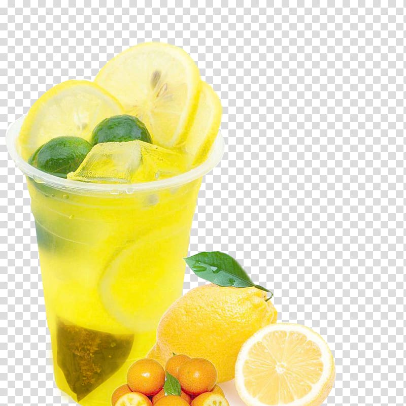 Lemon Tea Juice Lemonade, Frozen lime tea green tea transparent background PNG clipart