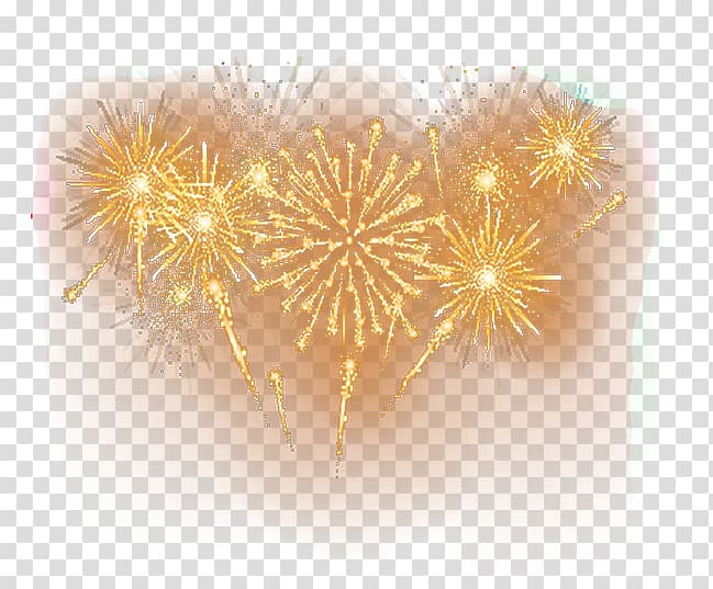 yellow fireworks illustration, Fireworks Pyrotechnics, Free to pull the material Fireworks transparent background PNG clipart