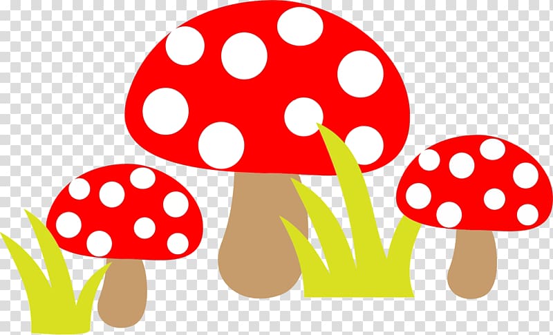 Mushroom , Red dot cute mushrooms transparent background PNG clipart
