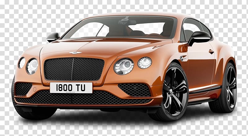 2018 Bentley Continental GT 2016 Bentley Continental GT 2017 Bentley Continental GT Speed, Orange Bentley Continental GT Speed Car transparent background PNG clipart