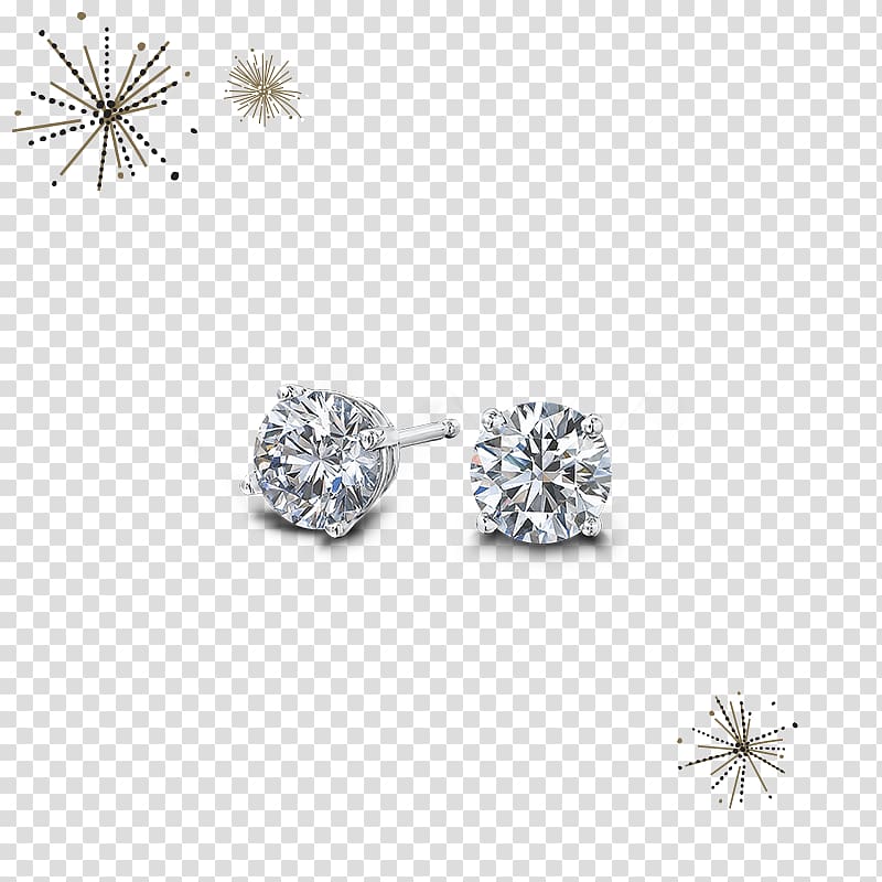 Earring Body Jewellery Jewelry design Diamond, diamond stud earrings transparent background PNG clipart