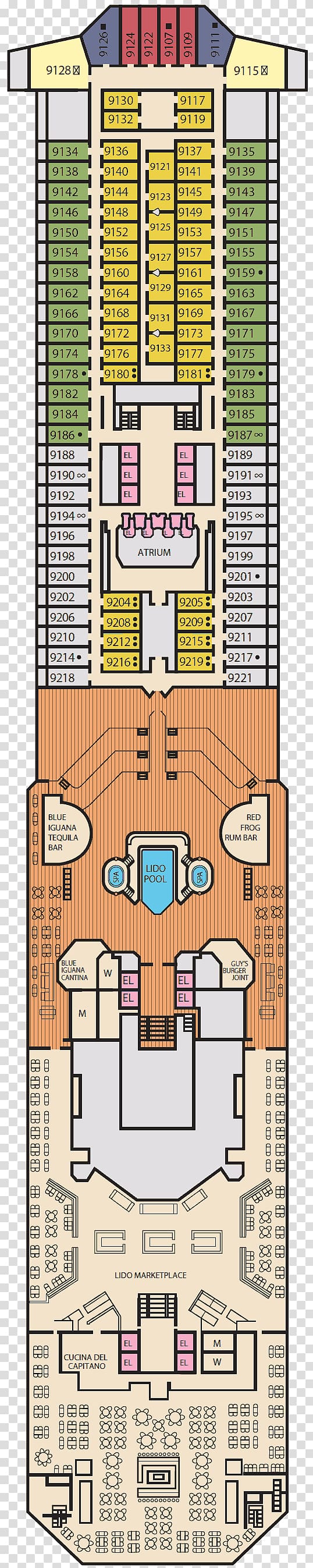 Carnival Cruise Line Floor plan Deck Carnival Sunshine Cruise ship, cruise ship transparent background PNG clipart