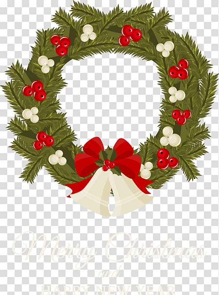 Wreath Scandinavian Christmas, Creative Christmas tree decoration transparent background PNG clipart