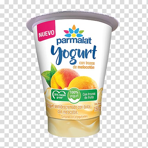 Yoghurt Orange drink Parmalat Fruit Food, parfait transparent background PNG clipart