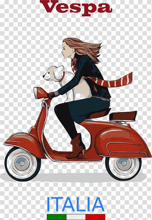 Scooter Vespa Motorcycle , scooter transparent background PNG clipart
