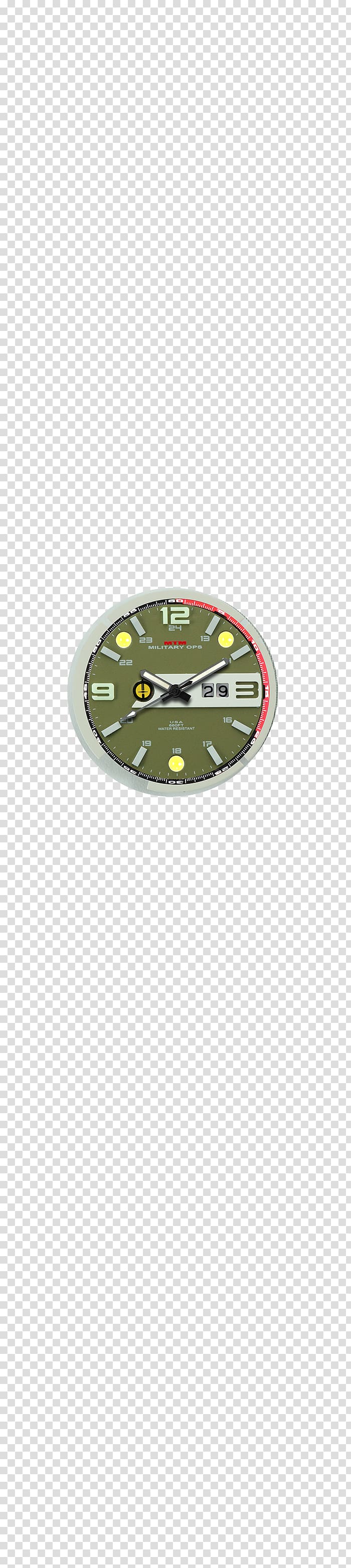 Military watch Dial Green, watch transparent background PNG clipart
