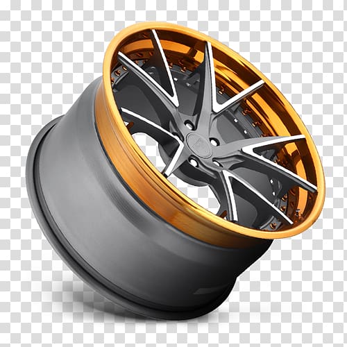 Alloy wheel Copper Gunmetal Spoke Forging, metallic copper transparent background PNG clipart