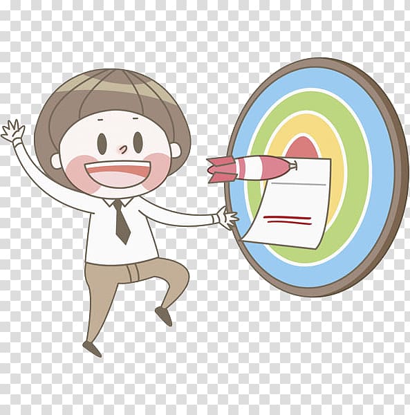 Cartoon Darts , A boy who shoots Darts transparent background PNG clipart