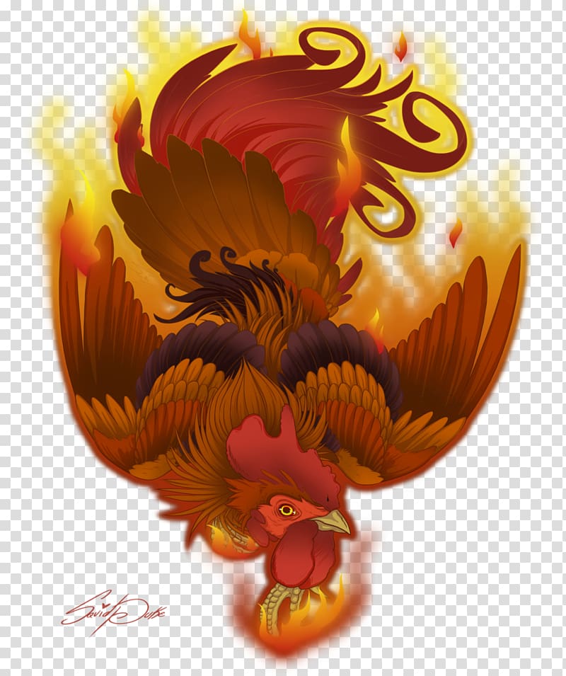Chicken Rooster Fire Bird Chinese astrology, rooster transparent background PNG clipart