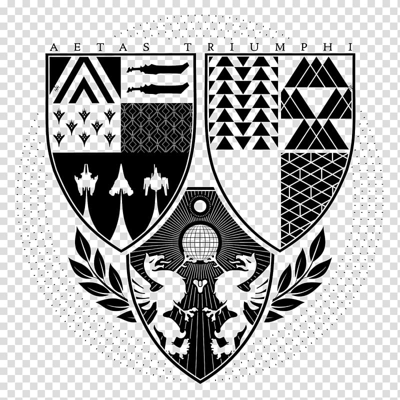 Destiny: The Taken King Destiny: Rise of Iron Destiny 2 Logo Laurel wreath, black shield transparent background PNG clipart