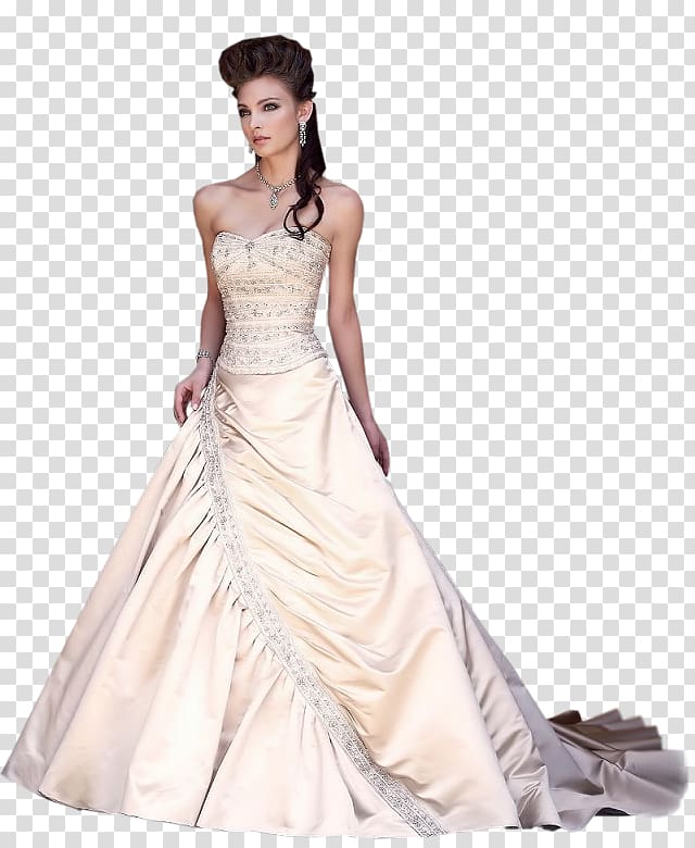 Wedding dress Woman Party dress Quinceañera, woman beach transparent background PNG clipart