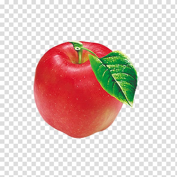 Barbados Cherry Apple Fruit, Red Apple transparent background PNG clipart