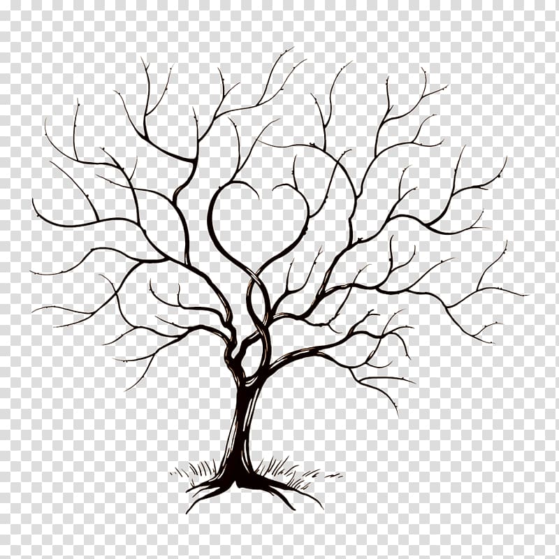 bare tree , Hand-painted trees transparent background PNG clipart