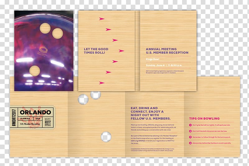Orlando Paper Brochure Brand Meeting, retro invitation card transparent background PNG clipart
