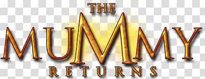 The Mummy Returns text, The Mummy Returns Logo transparent background PNG clipart