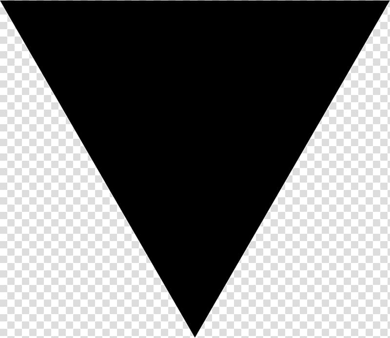 Black triangle Arrow Color Symbol, TRIANGLE transparent background PNG clipart