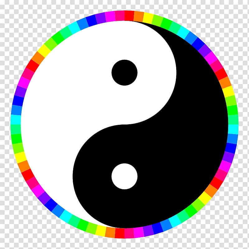 Yin and yang Color Circle , yin yang transparent background PNG clipart