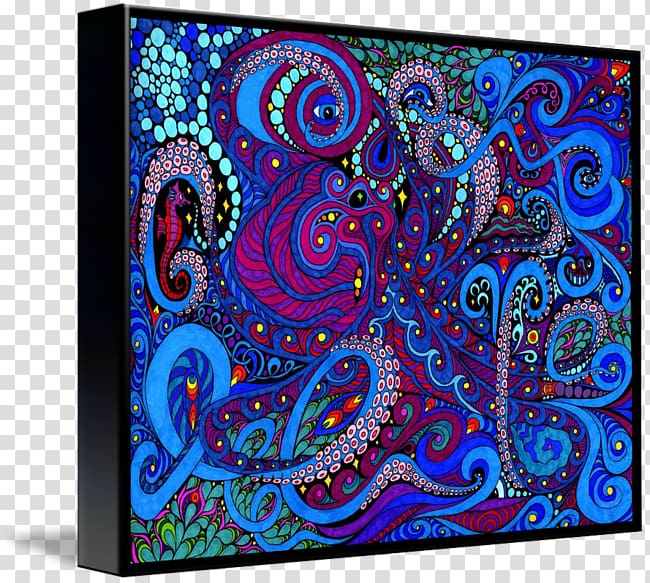 Paisley Psychedelia Psychedelic art , octopus abstract art transparent background PNG clipart